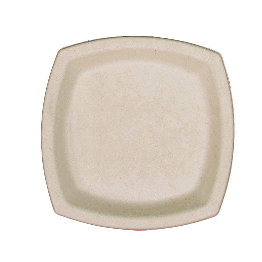 Dart Compostable Fiber Dinnerware, ProPlanet Seal, Plate, 6.7 x 6.7, Tan, 1,000/Carton (DCC6PSC1PF)
