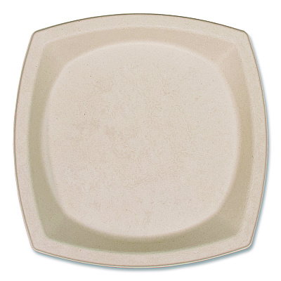 Dart Compostable Fiber Dinnerware, ProPlanet Seal, Plate, 10 x 10, Tan, 500/Carton (DCC10PSC1PF)