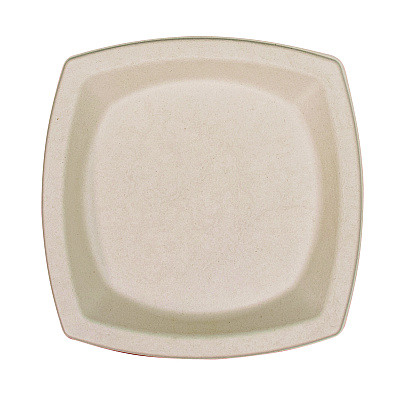 Dart Compostable Fiber Dinnerware, ProPlanet Seal, Plate, 8.25 x 8.25, Tan, 500/Carton (DCC8PSC1PF)