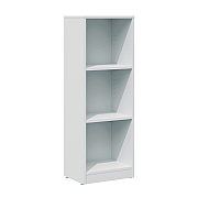 Workspace by Alera Three-Shelf Narrow-Footprint Bookcase, 15.75" x 11.42" x 44.33", White (ALEWS161248WT)