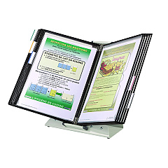 Tarifold Desktop Reference Starter Set, 10 Antimicrobial Wire-Reinforced Pockets (TFIDA271)