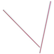 Dixie Unwrapped Hollow Stir-Straws, 5.5", Plastic, White/Red Stripe, 1,000/Box (DXEHS5CCXX)