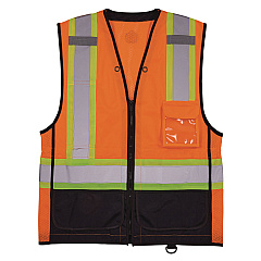 ergodyne GloWear 8251HDZ Class 2 Two-Tone Hi-Vis Safety Vest, Small to Medium, Orange (EGO23043)