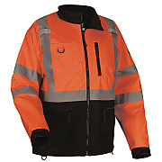ergodyne GloWear 8351 Class 3 Hi-Vis Windbreaker Water-Resistant Jacket, 5X-Large, Orange (EGO23439)