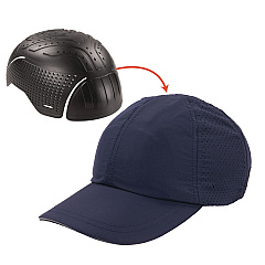 ergodyne Skullerz 8947 Lightweight Baseball Hat and Bump Cap Insert, X-Small/Small, Navy (EGO23453)