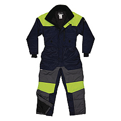 ergodyne N-Ferno 6475 Insulated Freezer Coverall, X-Small, Navy (EGO41241)