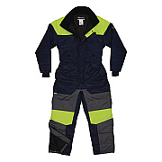ergodyne N-Ferno 6475 Insulated Freezer Coverall, Large, Navy (EGO41244)