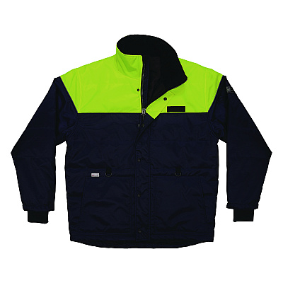 ergodyne N-Ferno 6476 Insulated Freezer Jacket, 5X-Large, Navy (EGO41259)