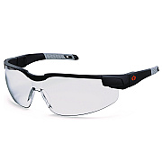 ergodyne Skullerz DELLENGER Safety Glasses with Adjustable Temples, Matte Black Nylon Impact Frame, Clear Polycarbonate Lens (EGO50060)