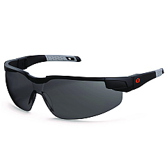 ergodyne Skullerz DELLENGER Anti-Fog Safety Glasses with Adjustable Temples, Black Nylon Impact Frame, Smoke Polycarbonate Lens (EGO50063)