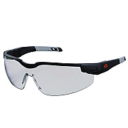 ergodyne Skullerz DELLENGER Anti-Scratch/Enhanced Anti-Fog Safety Glasses with Adjustable Temples, Black Frame, Polycarbonate Lens (EGO50068)
