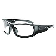 ergodyne Skullerz ODIN Anti-Scratch and Enhanced Anti-Fog Safety Glasses, Black Nylon Impact Frame, Clear Polycarbonate Lens (EGO50405)