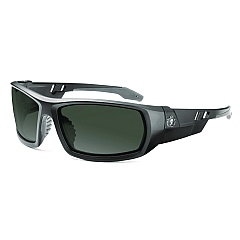 ergodyne Skullerz ODIN Anti-Scratch and Enhanced Anti-Fog Safety Glasses, Black Nylon Impact Frame, Smoke Polycarbonate Lens (EGO50435)