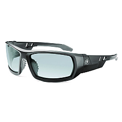 ergodyne Skullerz ODIN Anti-Scratch/Enhanced Anti-Fog Safety Glasses, Nylon Impact Black Frame, Indoor/Outdoor Polycarbonate Lens (EGO50485)
