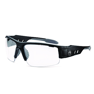 ergodyne Skullerz DAGR Anti-Scratch and Enhanced Anti-Fog Safety Glasses, Black Nylon Impact Frame, Clear Polycarbonate Lens (EGO52005)