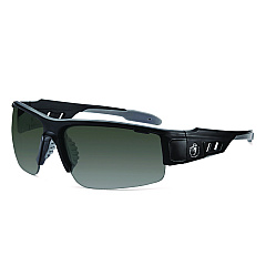 ergodyne Skullerz DAGR Anti-Scratch and Enhanced Anti-Fog Safety Glasses, Black Nylon Impact Frame, Smoke Polycarbonate Lens (EGO52035)