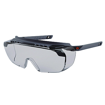 ergodyne Skullerz OSMIN Anti-Scratch/Anti-Fog Safety Glasses, Matte Black Polycarbonate Frame, Indoor/Outdoor Polycarbonate Lens (EGO55104)