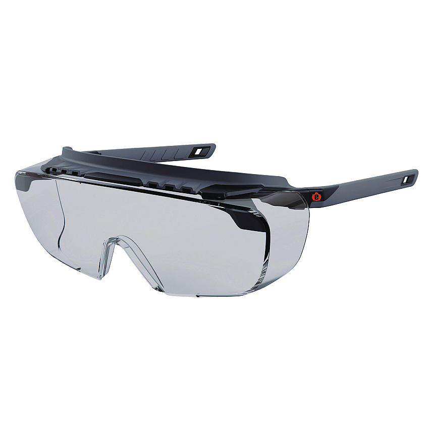 ergodyne Skullerz OSMIN Anti-Scratch/Anti-Fog Safety Glasses, Matte Black Polycarbonate Frame, Indoor/Outdoor Polycarbonate Lens (EGO55104)