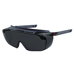 ergodyne Skullerz OSMIN Anti-Scratch/Anti-Fog Safety Glasses, Matte Black Polycarbonate Frame, Smoke Polycarbonate Lens (EGO55106)