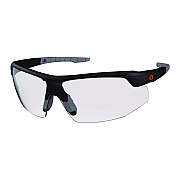 ergodyne Skullerz SKOLL Anti-Scratch/Anti-Fog Safety Glasses, Matte Black Nylon Impact Frame, Clear Polycarbonate Lens (EGO59005)