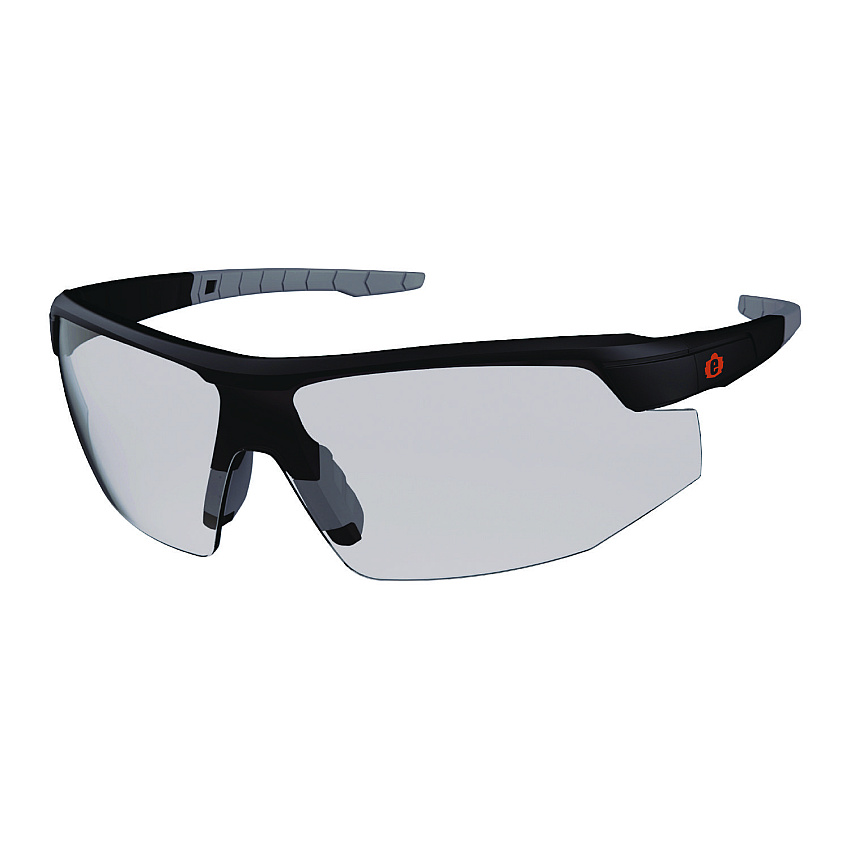 ergodyne Skullerz SKOLL Anti-Scratch/Anti-Fog Safety Glasses, Matte Black Nylon Impact Frame, Indoor/Outdoor Polycarbonate Lens (EGO59085)