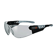 ergodyne Skullerz SAGA Anti-Scratch/Anti-Fog Safety Glasses, Matte Black Frameless, Indoor/Outdoor Polycarbonate Lens (EGO59185)