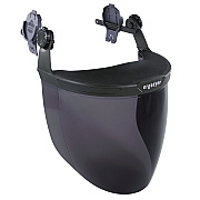ergodyne Skullerz 8994 Anti-Scratch/Anti-Fog Hard Hat Face Shield, Cap-Style/Safety Helmet Adapter, Smoke Lens (EGO60244)
