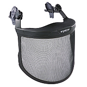 ergodyne Skullerz 8989 Mesh Face Shield with Adapter for Hard Hat and Safety Helmet, Gray (EGO60247)
