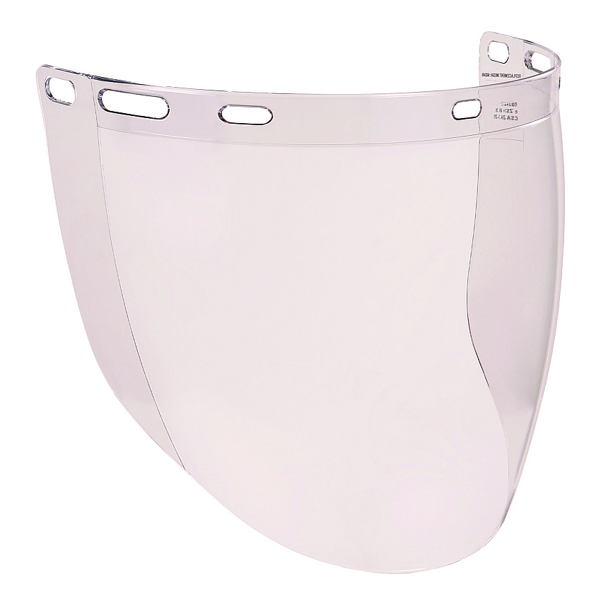 ergodyne Skullerz 8997 Anti-Scratch/Anti-Fog Face Shield Replacement, Cap-Style/Safety Helmet, Clear Lens (EGO60249)