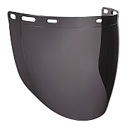 ergodyne Skullerz 8997 Anti-Scratch/Anti-Fog Face Shield Replacement, Cap-Style/Safety Helmet, Smoke Lens (EGO60250)