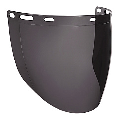 ergodyne Skullerz 8997 Anti-Scratch/Anti-Fog Face Shield Replacement, Cap-Style/Safety Helmet, Smoke Lens (EGO60250)