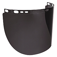 ergodyne Skullerz 8998 Anti-Scratch/Anti-Fog Face Shield Replacement for Full Brim Hard Hat, Smoke Lens (EGO60252)