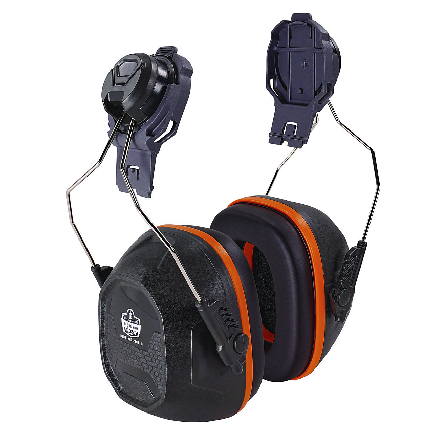 ergodyne Skullerz 8880 NRR 26dB Hard Hat Mounted Earmuffs, Cap-Style, Gray (EGO60258)