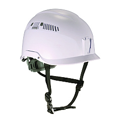 ergodyne Skullerz 8977 Class C Safety Helmet with Adjustable Venting, 6-Point Rachet Suspension, White (EGO60264)
