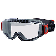 ergodyne Skullerz MODI OTG Anti-Scratch and Enhanced Anti-Fog Safety Goggles with Elastic Strap, Clear Lens (EGO60300)