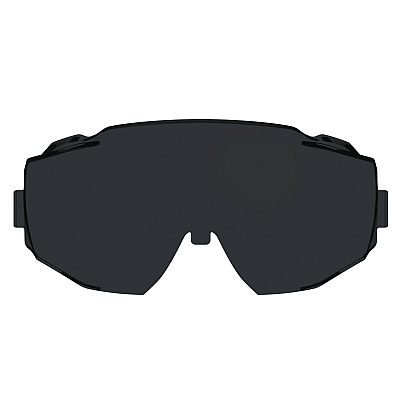 ergodyne Skullerz MODI OTG Anti-Scratch and Enhanced Anti-Fog Safety Goggles Replacement Lens, Smoke (EGO60305)