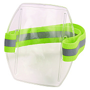 ergodyne Squids 3388 Wrist ID/Badge Holder, Vertical, Hi-Vis Lime, 3.5 x 5.5 Holder, 2.75 x 3.75 Insert (EGO19973)