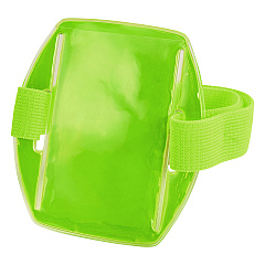 ergodyne Squids 3386 Arm Band ID/Badge Holder, Vertical, Lime, 3.75 x 4.25 Holder, 2.5 x 4 Insert (EGO19956)