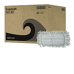 Boardwalk Disposable Dust Mop Head, Cotton, 18w x 5d (BWK1618)