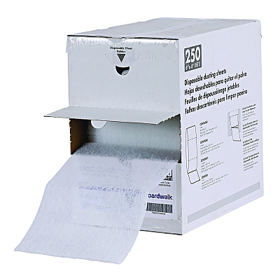 Boardwalk TrapEze Disposable Dusting Sheets, 8" x 125 ft, White, 250 Sheets/Roll, (BWK582508)
