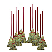 Boardwalk Corn/Fiber Brooms, Corn/Synthetic Fiber Bristles, 36" Overall Length, Gray/Natural, 12/Carton (BWKBR10016)