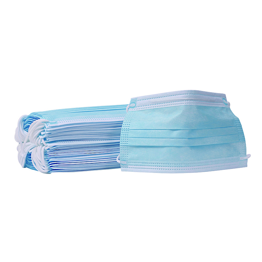 Boardwalk Three-Ply General Use Face Mask, Blue, 50/Box, 40 Boxes/Carton (BWKMS2000)