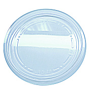 Fabri-Kal Recycleware Round Deli Container Lids, Flat Plug Fit, Clear, Plastic, 500/Carton (FABLRD)