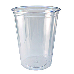 Fabri-Kal Recycleware Round Deli Container, 32 oz, 4.6" Diameter x 5.8" h, Clear, Plastic, 500/Carton (FABRD32)