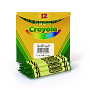 Crayola Bulk Crayons, Green, 12/Box (CYO520836044)