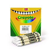 Crayola Bulk Crayons, White, 12/Box (CYO520836053)