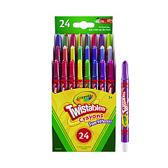 Crayola Twistables Mini Crayons, Fun Effects, Assorted, 24/Pack (CYO529824)