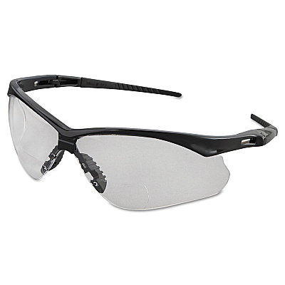KleenGuard V60 Nemesis Rx Reader Safety Glasses, Black Frame, Clear Lens, +2.0 Diopter Strength (KCC28624)