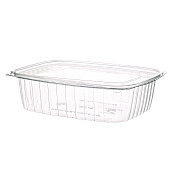 Eco-Products Renewable and Compostable Rectangular Deli Containers, 48 oz, 8 x 6 x 2, Clear, Plastic, 50/Pack, 4 Packs/Carton (ECOEPRC48)