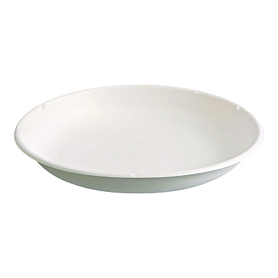 Eco-Products Vanguard Worldview Renewable and Compostable Sugarcane Take-Out Containers, 34.1oz, 9 x 9 x 1.25, White, Sugarcane, 400/CT (ECOEPSCR9NFA)